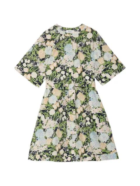 belt floral mini dress by OTTOD'AME