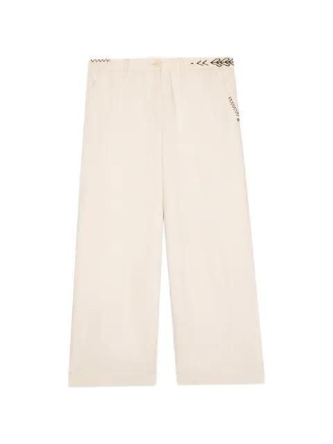 embroidered trousers by OTTOD'AME