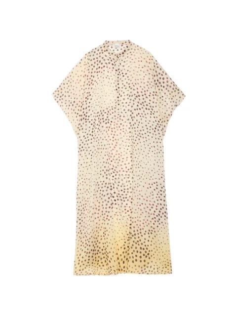 polka-dot-print shirt dress by OTTOD'AME