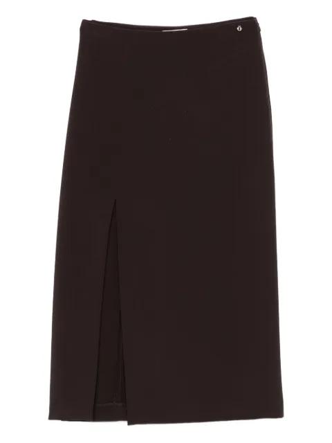slit-detail midi skirt by OTTOD'AME