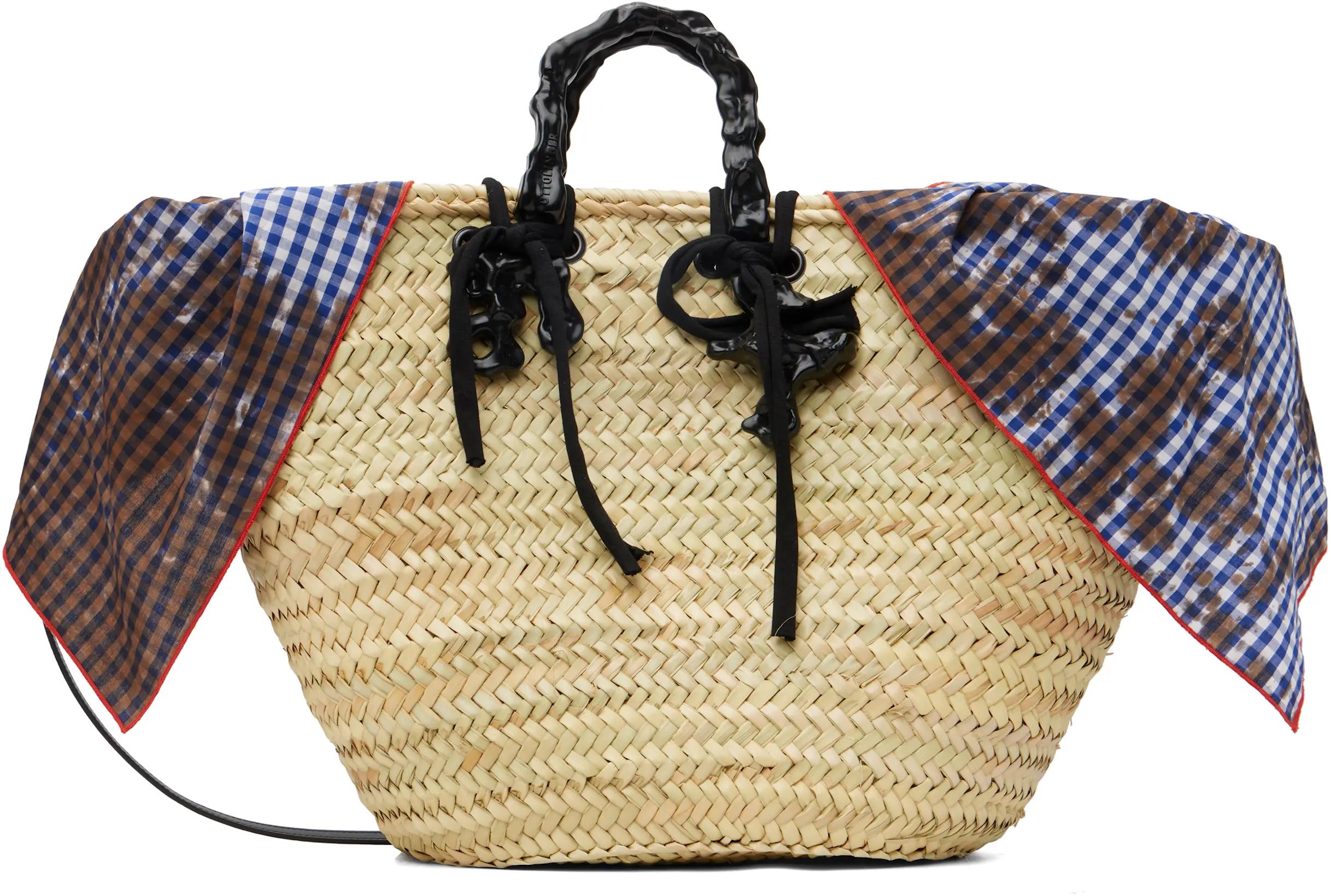 Beige Big Basket Tote by OTTOLINGER