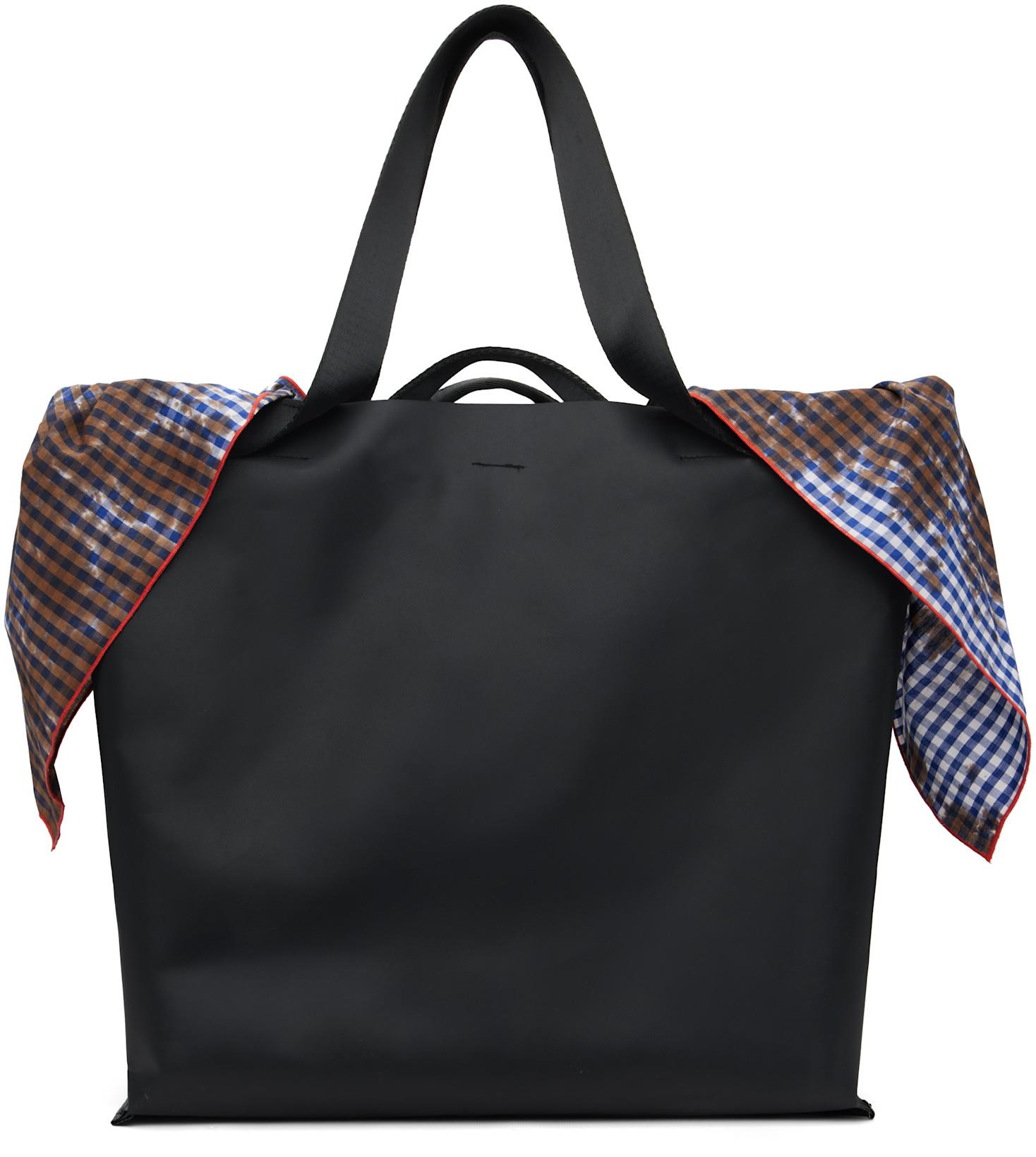 Black PU Beach Tote by OTTOLINGER