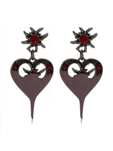 Dipped Heart earrings by OTTOLINGER