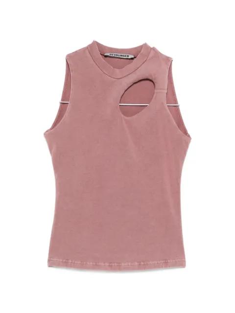 Donut Exo cut-out tank top by OTTOLINGER