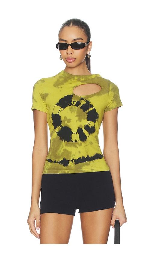 Ottolinger Donut Exo T-shirt in Green,Yellow by OTTOLINGER