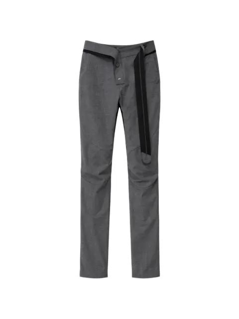 belted panelled trousers by OTTOLINGER