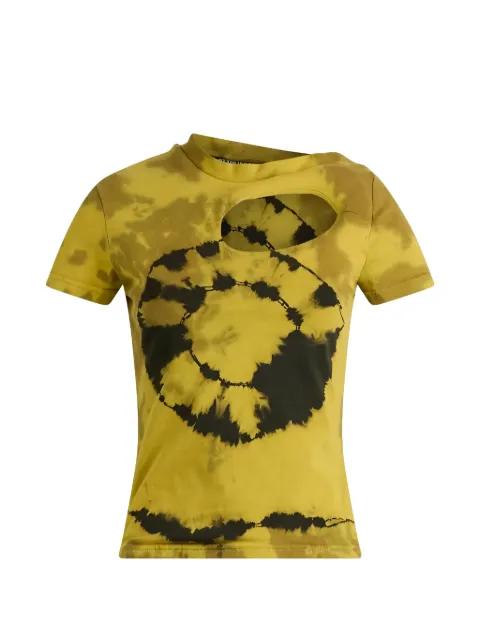 cut-out printed T-shirt by OTTOLINGER