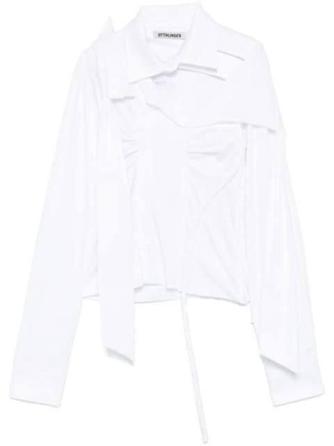 deconstructed lavallière blouse by OTTOLINGER