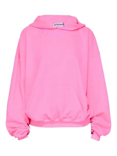 embroidered cotton hoodie by OTTOLINGER