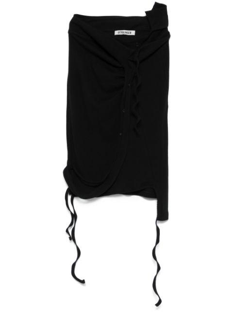 fine-ribbed mini skirt by OTTOLINGER