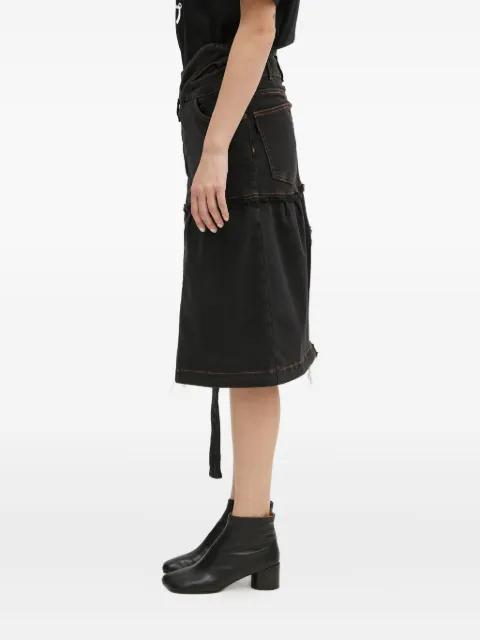 frayed split skirt by OTTOLINGER