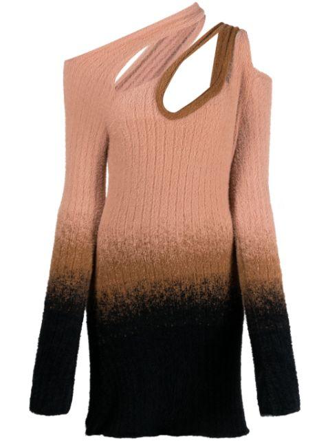 gradient-effect knitted mini dress by OTTOLINGER