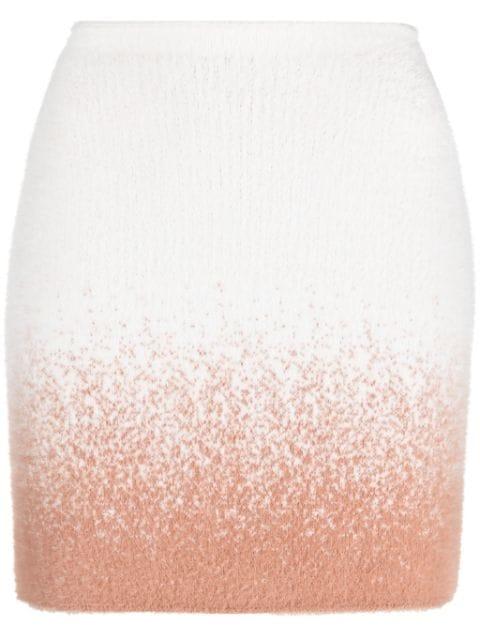 gradient-effect knitted miniskirt by OTTOLINGER