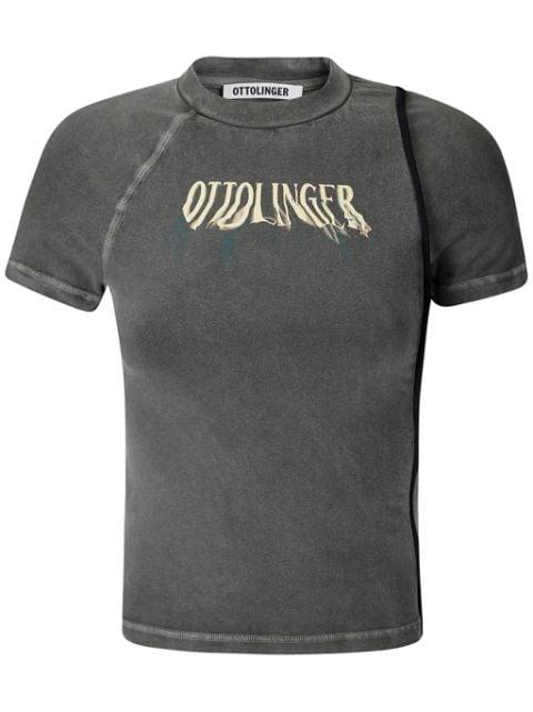 logo-print T-shirt by OTTOLINGER