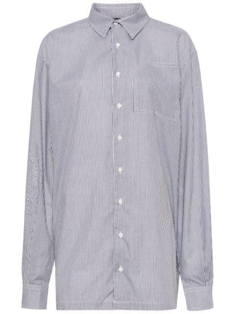 rhinestone-embellished striped shirt by OTTOLINGER