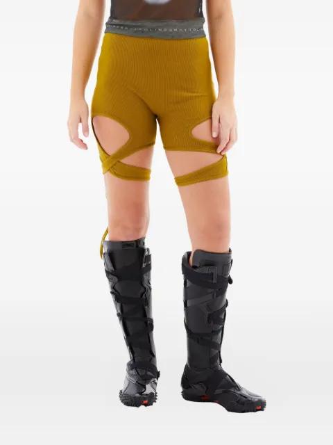 tie-detail ribbed shorts by OTTOLINGER