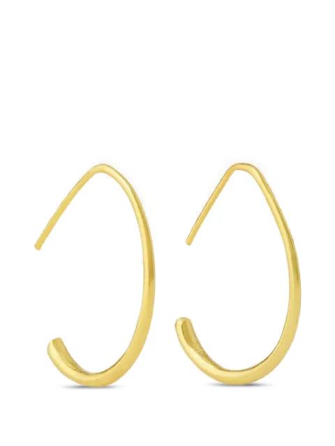 Allegra oval hoop earrings by OTTOMAN HANDS
