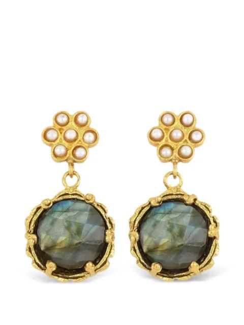 Estatira labradorite earrings by OTTOMAN HANDS
