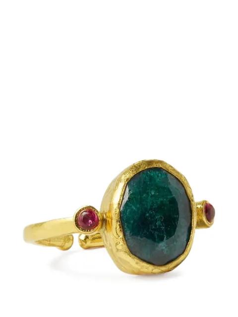 Lucia emerald cocktail ring by OTTOMAN HANDS