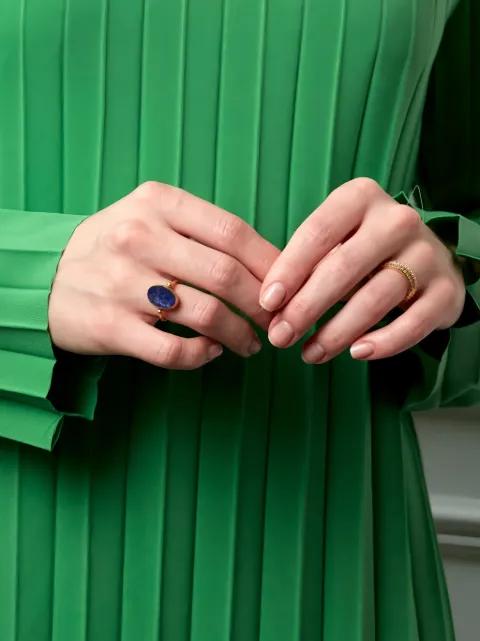 Mina lapis ring by OTTOMAN HANDS