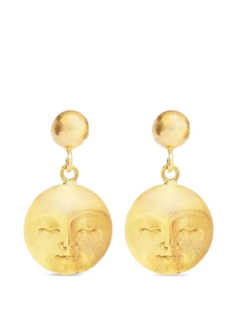 Moon Face drop earrings by OTTOMAN HANDS
