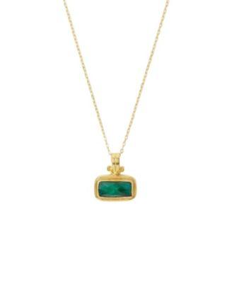 Noa Emerald Pendant Necklace by OTTOMAN HANDS