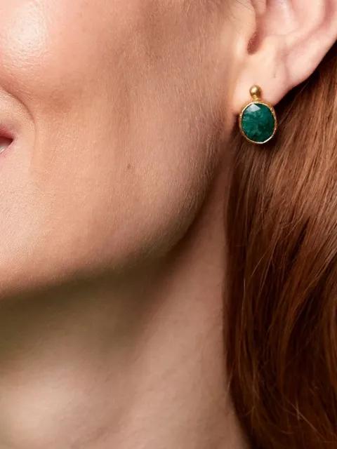 Siena emerald earrings by OTTOMAN HANDS