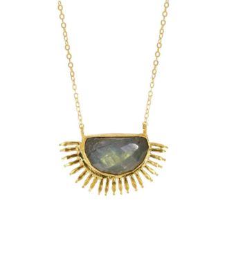 Sunrise Labradorite Pendant Necklace by OTTOMAN HANDS