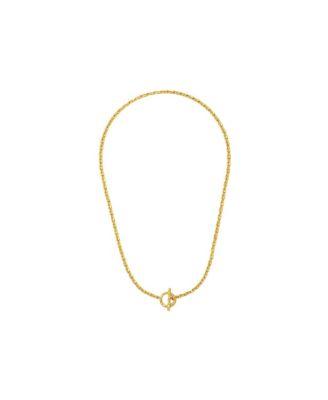 Thea Snake Chain Necklace with T-Bar by OTTOMAN HANDS