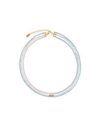 Waterproof Layered Beaded Necklace by OTTOMAN HANDS