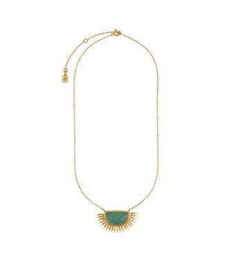 Women's Sunrise Aqua Chalcedony Pendant Necklace by OTTOMAN HANDS
