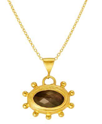 Zand Ruby Pendant Necklace by OTTOMAN HANDS