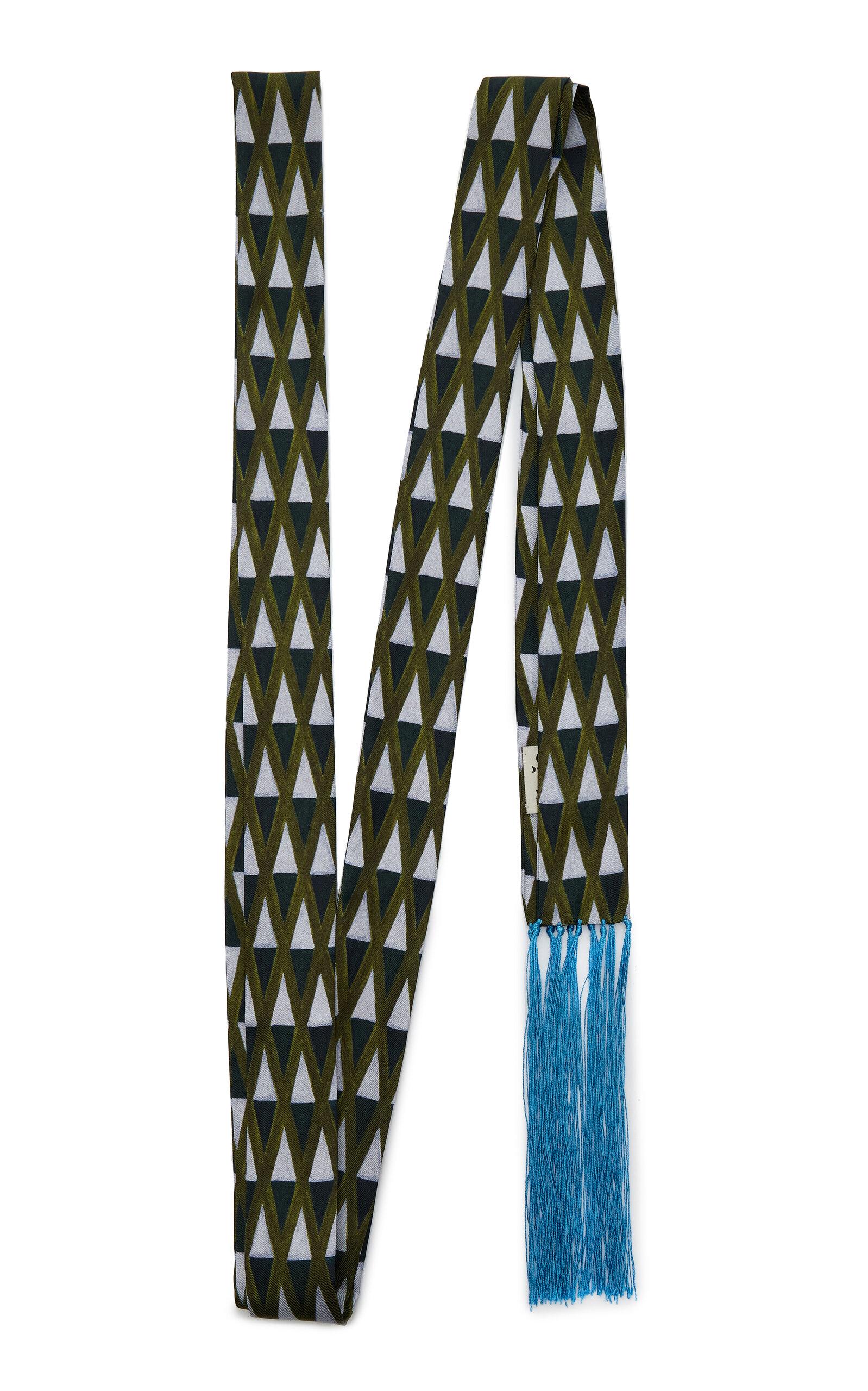 Otzio Breton Fringed Silk Scarf - Moda Operandi by OTZIO