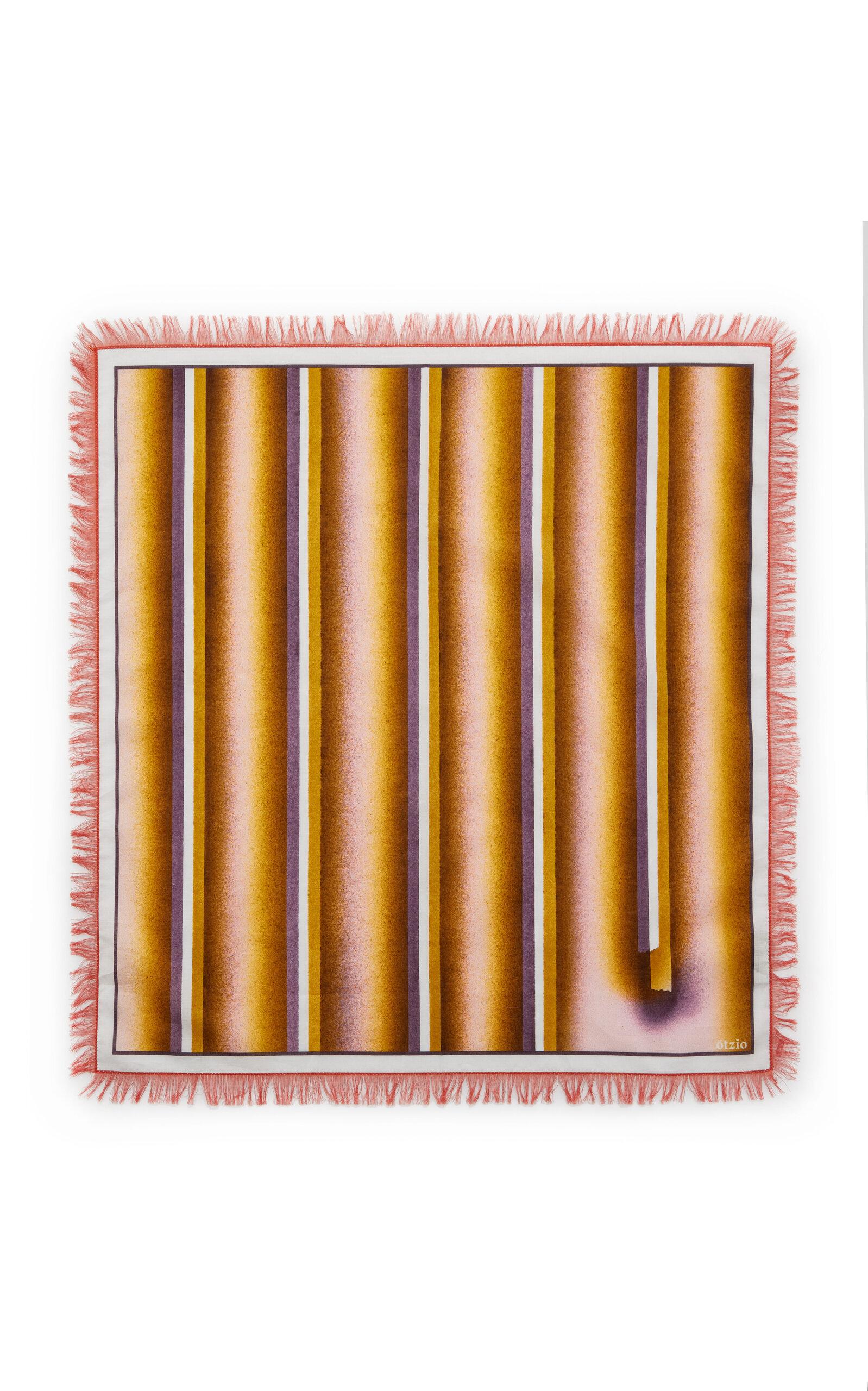 Otzio Spray Fringed Cotton Voile Scarf - Moda Operandi by OTZIO