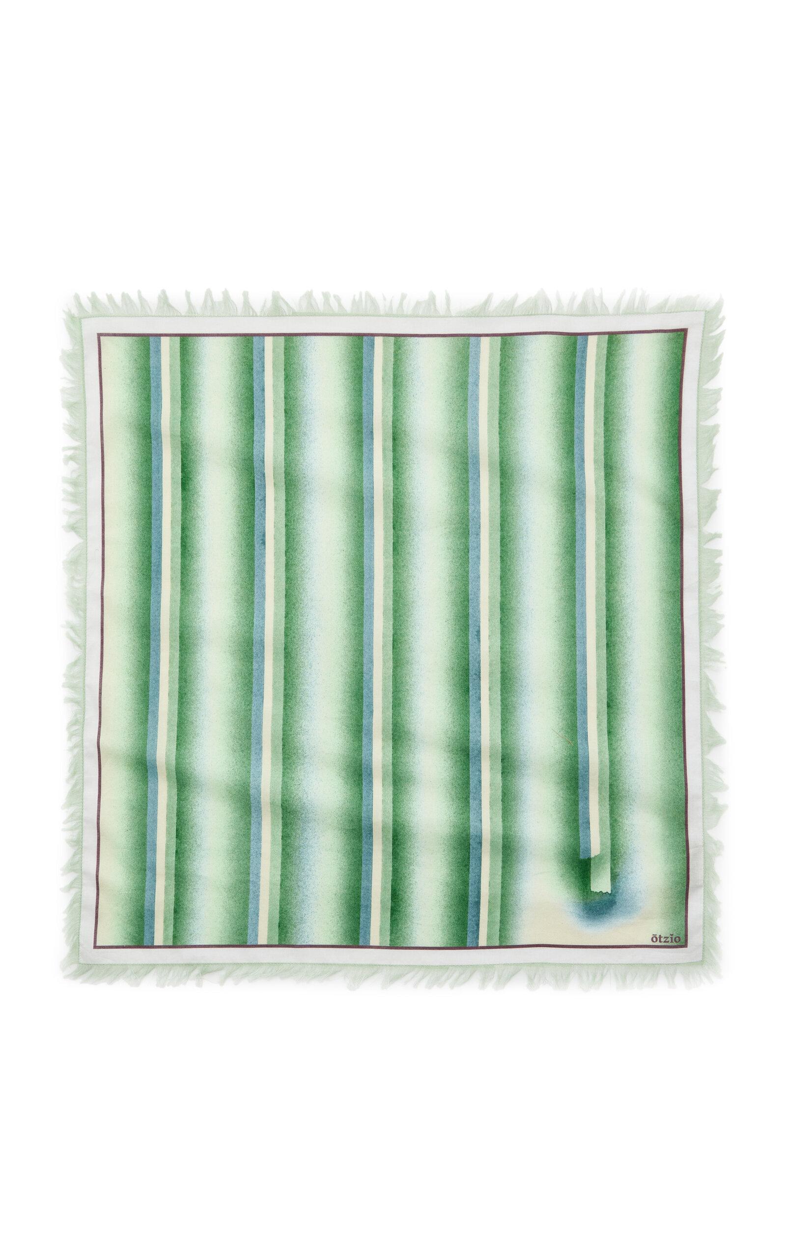 Otzio Spray Fringed Cotton Voile Scarf - Moda Operandi by OTZIO
