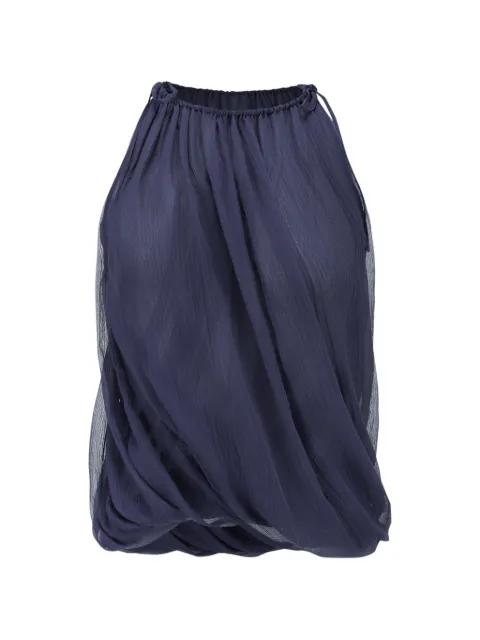 draped sleeveless top by OUDE WAAG
