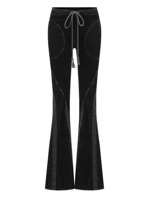 drawstring velvet trousers by OUDE WAAG