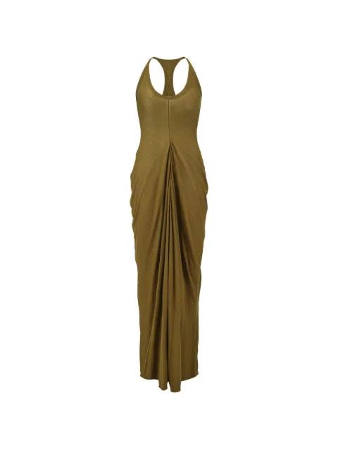 racerback draped maxi dress by OUDE WAAG