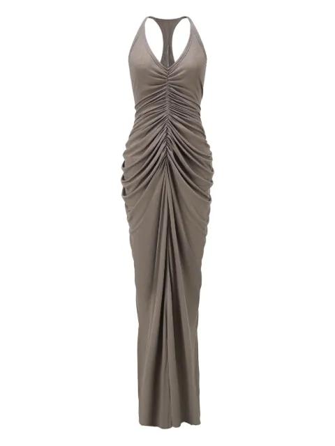 ruched midi dress by OUDE WAAG