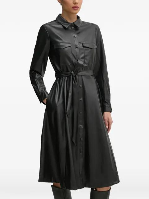 belted midi dress by OUI