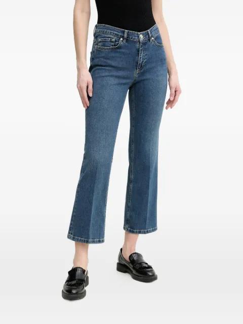 blue cropped jeans by OUI