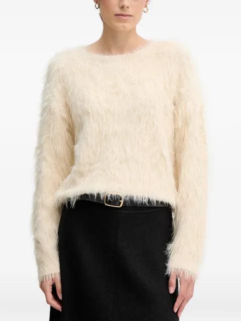 fluffy knitted jumper by OUI