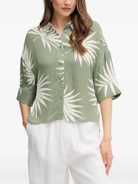 leaf print shirt by OUI