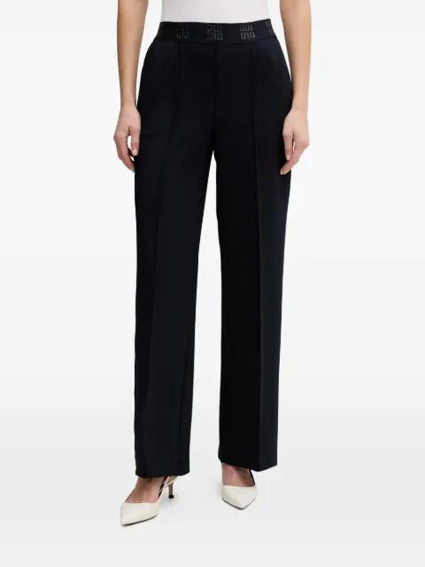 logo waistband trousers by OUI