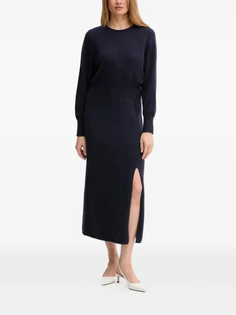 side-slit midi dress by OUI