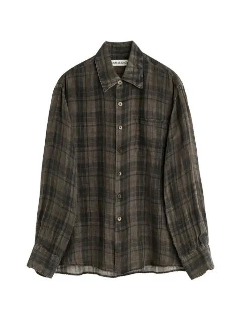 Above pocket checked shirt by OUR LEGACY