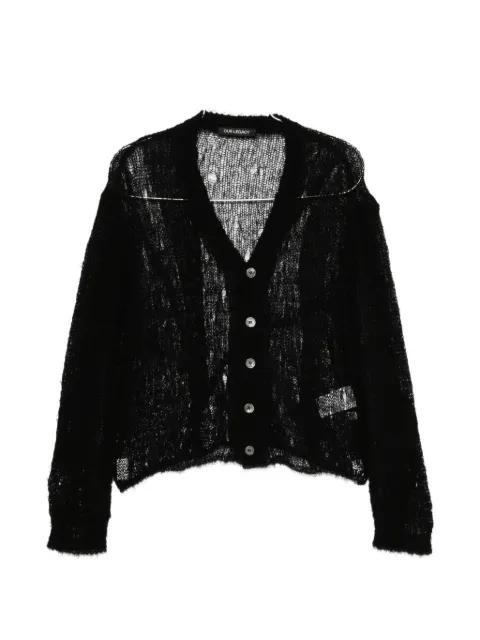 Academy laddered-knit cardigan by OUR LEGACY