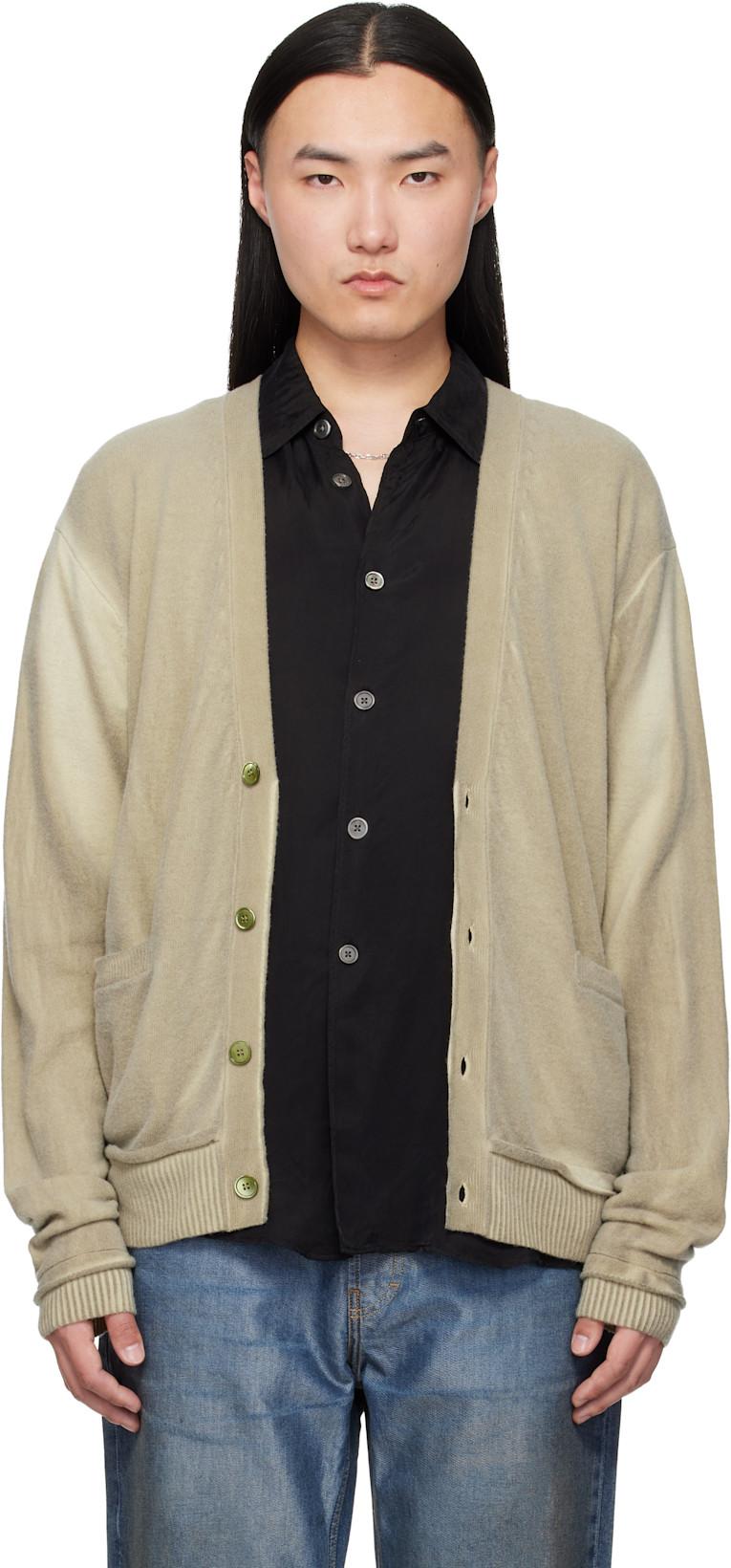 Beige Parallel Cardigan by OUR LEGACY