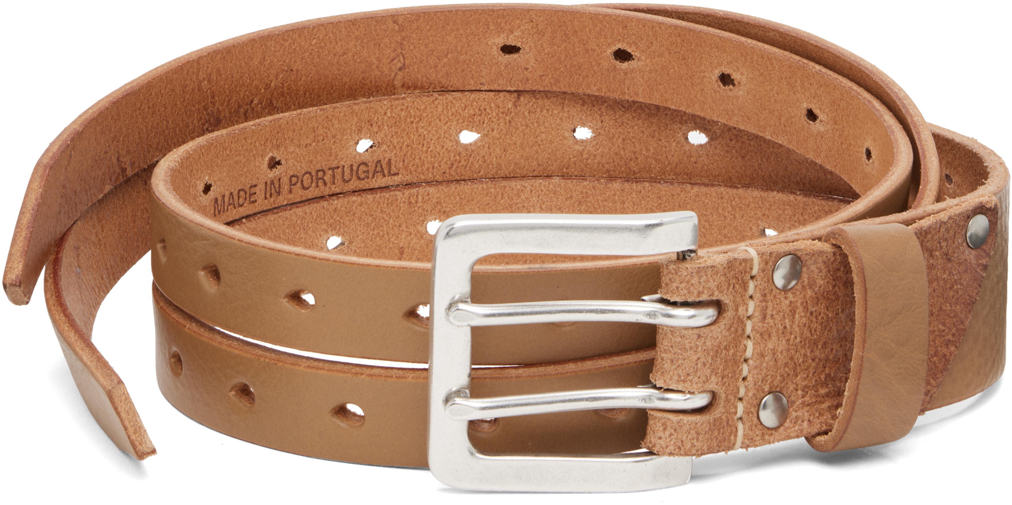 Beige Split Belt by OUR LEGACY