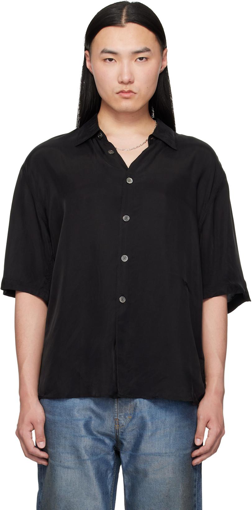 Black Beyond Shortsleeve Shirt by OUR LEGACY